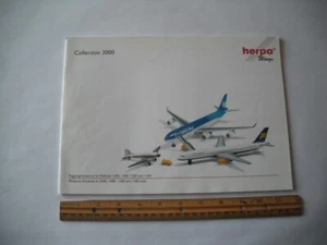 2000 HERPA AIRPLANES CATALOG 58 PAGES - Imagen 1 de 6