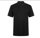 Donnay Polo T Shirt Short Sleeve Size Xs Cotton Black