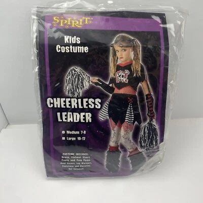 'Cheerless Leader' Goth Punk Child's sz Medium 7-8 Spirit Halloween Costume - Image 1 of 4