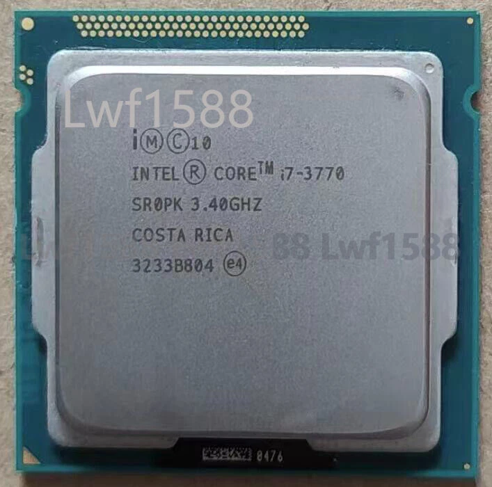 Intel Core I7-3770 LGA 1155 3.40GHz Up to 3.9GHz 8MB quad-core CPU processor - Image 1 of 1