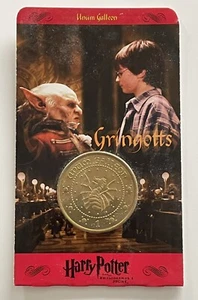 Harry Potter Gringotts Unum Galleon Goldfarbene Münze - Sammelmünze - OVP - 2002 - Bild 1 von 2