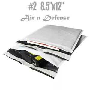 200 #2 8.5x12 Poly Bubble Padded Envelopes Mailers Shipping Bags AirnDefense - Picture 1 of 8
