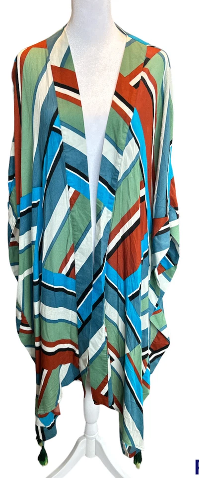 Gianni Bini Cubre Mujer Talla M Borlas Multicolor Rayón Abierto Foto 1 de 4