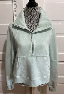 NEW🌟Lululemon Scuba Oversized Funnel Neck Half-Zip M/L Heathered Delicate Mint - Picture 1 of 7