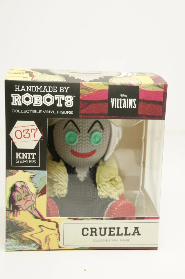 CRUELLA FIGURE Handmade by Robots Collectible Vinyl 037 Knit Series Disney