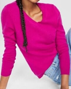 Banana Republic Women knit sweater Long Sleeve Pink Size XL Merino Wool