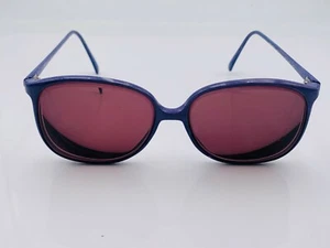 Vintage Tura TL Purple Oval Sunglasses Japan FRAMES ONLY - Picture 1 of 7