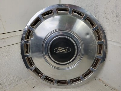 84-85 FORD TEMPO OEM CROMO 13" CUBIERTA TAPACUBOS RUEDA CENTRAL E53C1130CA Foto 1 de 4