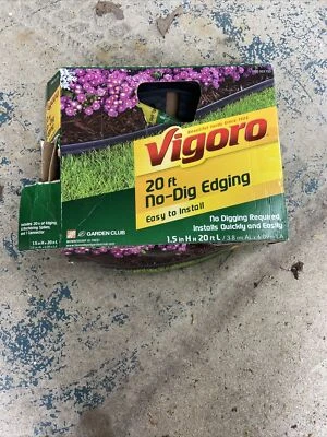 Vigoro Kit de Bordes de Paisaje Flexible Sin Excavación 20 Pies, Negro, 100 023 723 Foto 1 de 3