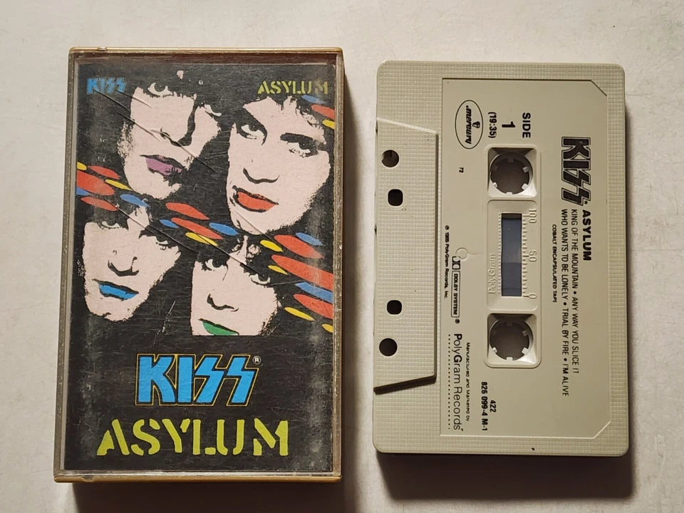 KISS ASYLUM CASSETTE TAPE 1985 POLYGRAM RECORDS - Image 1 of 1