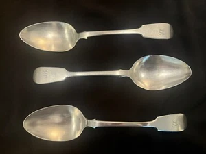 RARE Scottish provincial silver spoons. Aberdeen, 1852, George Jamieson - Picture 1 of 3