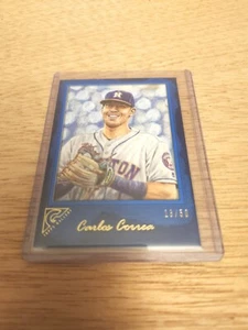 2017 Topps Gallery Blue /50 Carlos Correa #18 - Picture 1 of 4