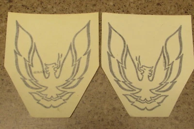 1982-02 Trans Am & Firebird genérico 2 piezas pájaro conjunto negro Foto 1 de 3