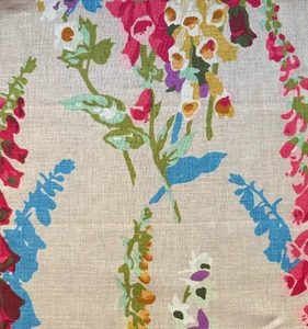 JEAN MONRO Lustmore floral printed linen multicolor UK remnant new - Picture 1 of 1