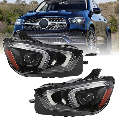 Front LED Headlight RH / LH For 2020-2023 Mercedes Benz GLE350 GLE450 Pair Foto 1 de 4
