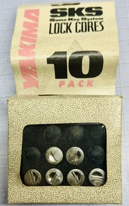 Yakima Racks SKS Lock Core Set With Key - 5 Locks 10 Pieces + 2 Keys New In Box - Picture 1 of 4