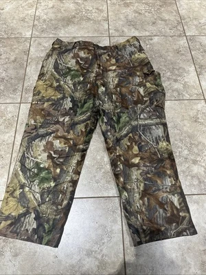 Cabelas Dry Plus Thinsulate Insulated Mossy Oak Camo Hunting Pants Sz 44 Reg - Image 1 of 3