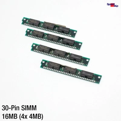 4X 4MB SIMM 16MB RAM HYUNDAI HM5117400BS6 30-PIN FOR 80386 386 486 OK - Image 1 of 3