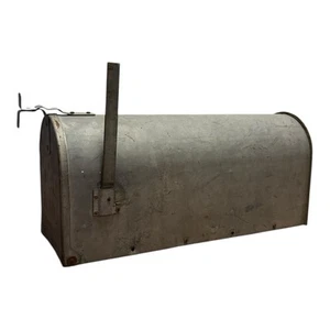 Vintage Sears & Roebuck Galvanized Steel Mailbox Chicago 19x9x7 - Picture 1 of 8