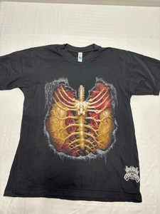 RARE Bring Me The Horizon Ribcage Autopsy Size Medium Japan Concert Tour Tee - Picture 1 of 10
