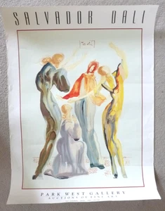 SALVADOR DALI Park West Gallery VINTAGE KUNSTAUSSTELLUNG POSTER ungerahmt - Bild 1 von 13