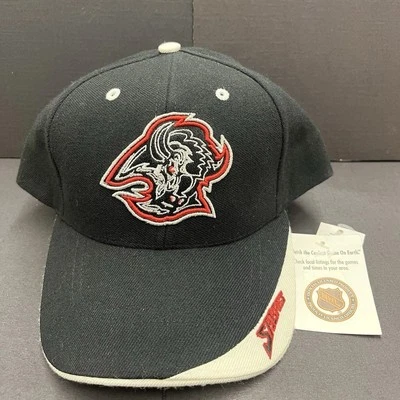 Sombrero de colección Buffalo Sabres con tirantes Goathead Twins marca Enterprise nuevo con etiquetas años 90 Foto 1 de 4