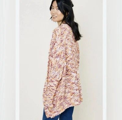 Cárdigan Marc New York Andrew Marc Súper Suave Botón Frontal Rosa Talla Mediana Foto 1 de 4