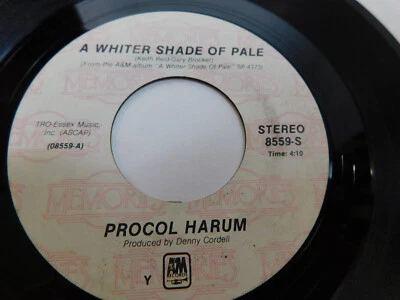 Procol Harum – A Whiter Shade Of Pale 7" Single Reissue 8559-S - Image 1 of 4