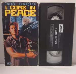 I Come in Peace VHS 1991 Dolph Lundgren Rare Sci-fi Action Media Video Treasues - Picture 1 of 6