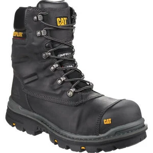 Caterpillar Mens Premier Waterproof Safety Boots Black Size 7 - Picture 1 of 6