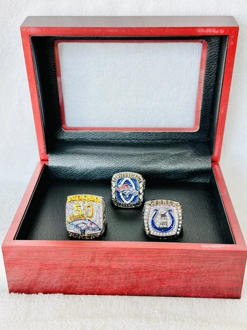 Peyton Manning Ultimate Championship Ring Set W Box, US SHIP Cover