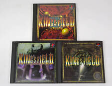King's Field Ⅰ Ⅱ Ⅲ 1 2 3 set of 3 games PS1 PlayStation Sony Japan used