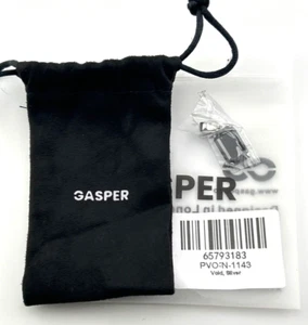 NEW GASPER VOID SILVER PENDENT BLACK STONE - Picture 1 of 2