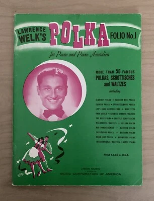 Folio de polca de Lawrence Welk para piano y acordeón 1942 Leeds Music Foto 1 de 4