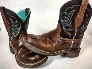 Ariat Fatbaby Heritage Dapper Western Boot Brown 10016238 Womens Size 8B - Picture 1 of 18