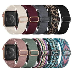 For Apple Watch Band Nylon Elastic Strap Ultra 49mm Series 10 9-1 40/41/44/45mm - Picture 1 of 49