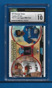 2012 Bowman Chrome Franchise All Star Mike Trout & Jean Segura Refractor - Picture 1 of 2