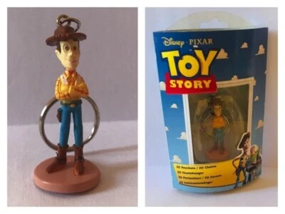 Woody Keychain 3D Toy Story Disney Pixar Portachiavi 5 CM Circa Nuovo Vintage - Immagine 1 di 4