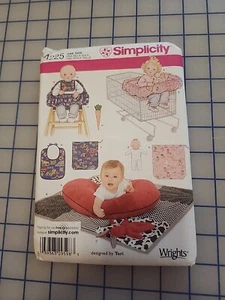 Carro de compras para bebés y funda de asiento edredón babero Simplicity 4225 patrón de costura - Imagen 1 de 3