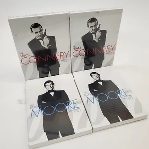 NEW Sealed James Bond 007 DVD Set Sean Connery & Roger Moore Vol 1 & 2 (4 Vols) - Picture 1 of 7