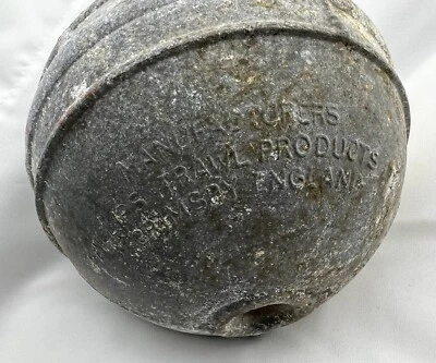 Boya de aluminio vintage bola de pesca flotador náutico PS productos de arrastre - Inglaterra Foto 1 de 3