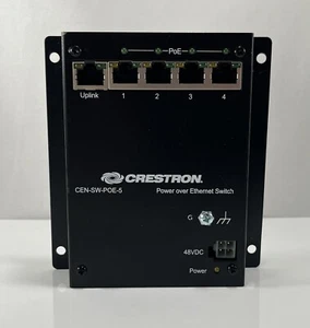 Crestron CEN-SW-POE-5 5-Port PoE Ethernet Switch UNIT ONLY - Picture 1 of 5