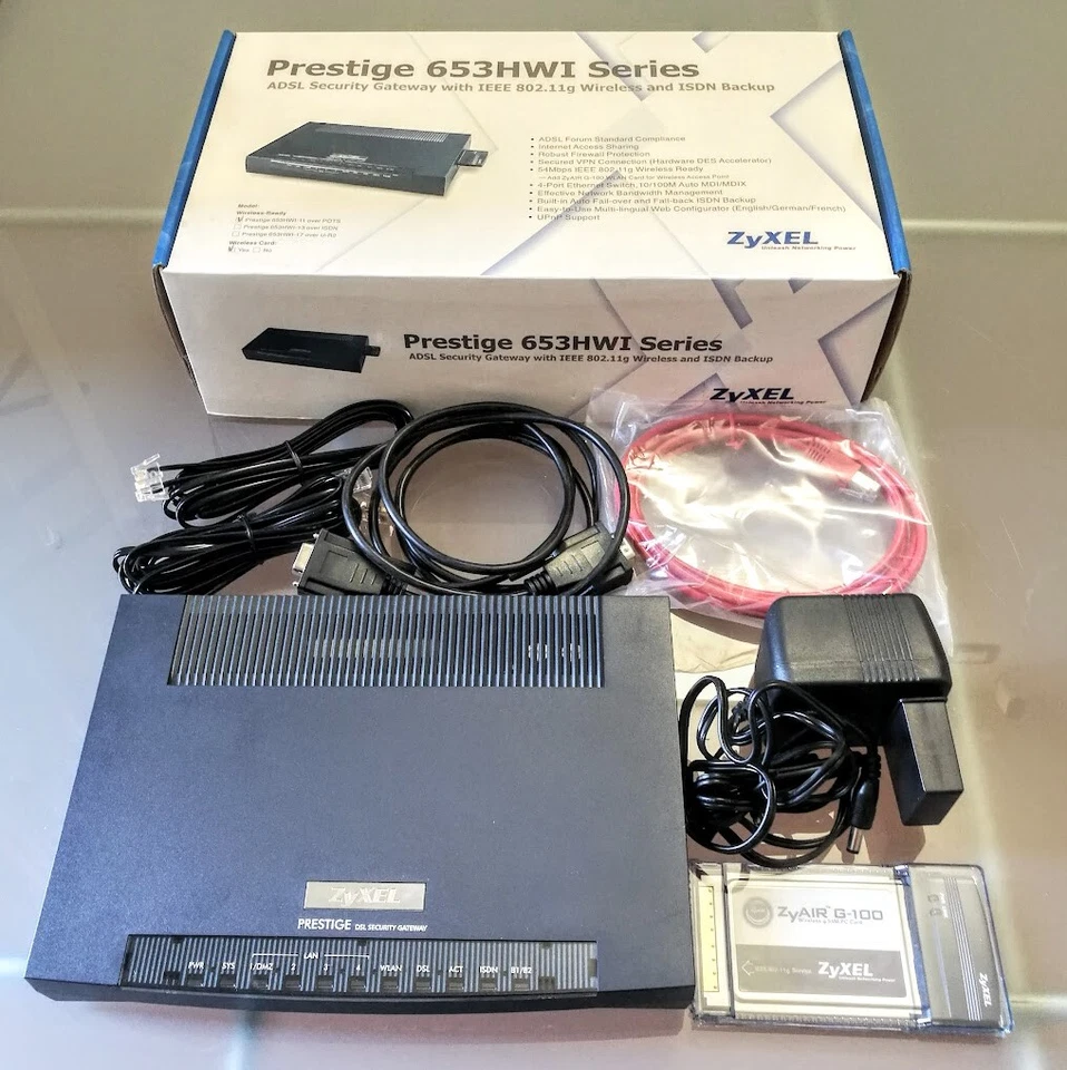 Zyxel Prestige 653HWI-11 ADSL Router - Immagine 1 di 1