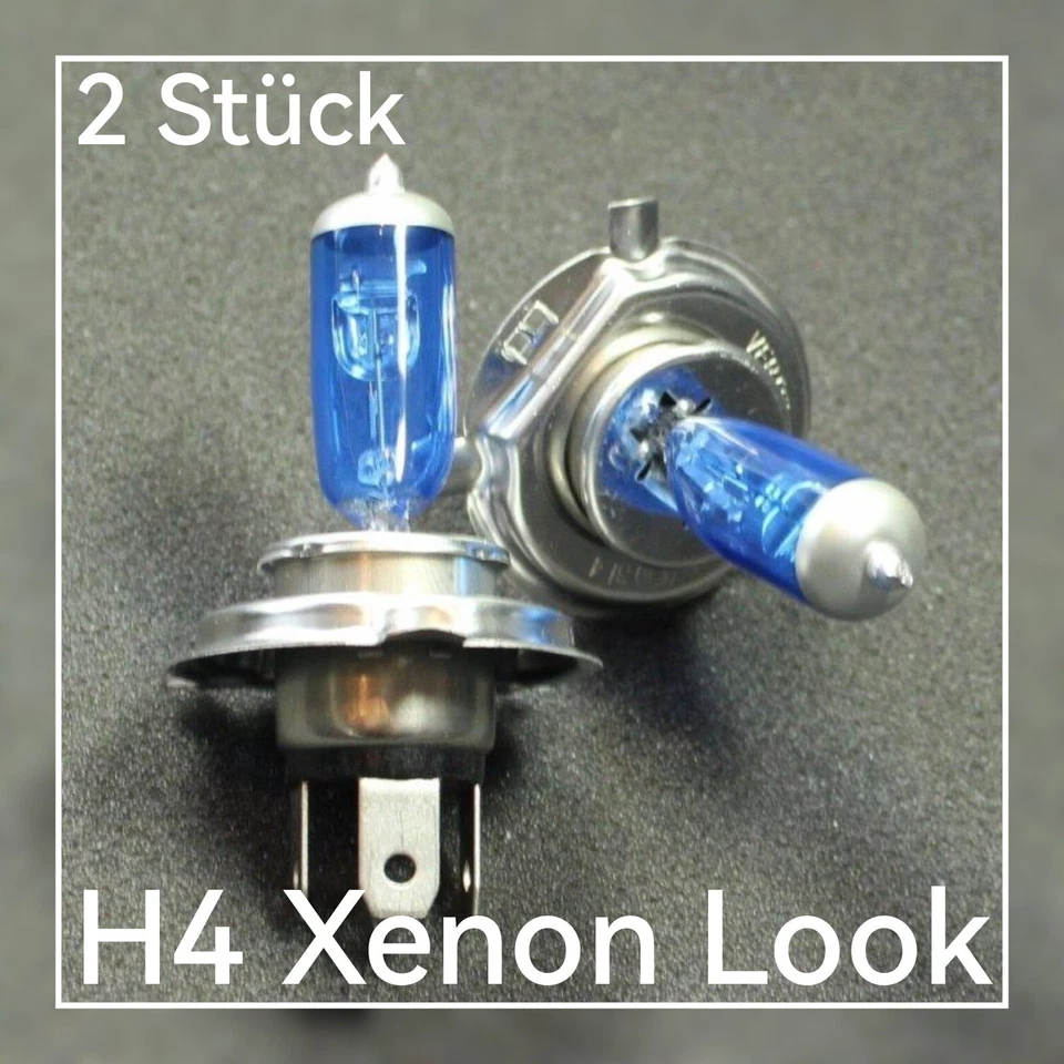 H4 Xenon Look Halogenlampen Birne Citroen Dacia Volvo Lancia Daewoo 12V 60W-55W - Bild 1 von 1