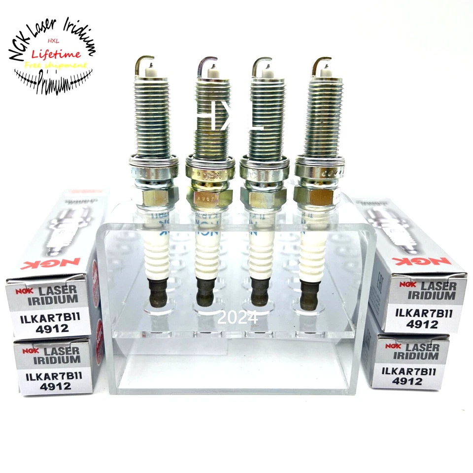 4pcs NGK Iridium Spark Plugs 4912 For 2009-2015 Toyota Corolla Lexus CT200h 1.8L - Image 1 of 2