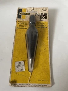 Vintage Stanley 8 Oz. Plumb Bob No. 47-171- NOS - Picture 1 of 10