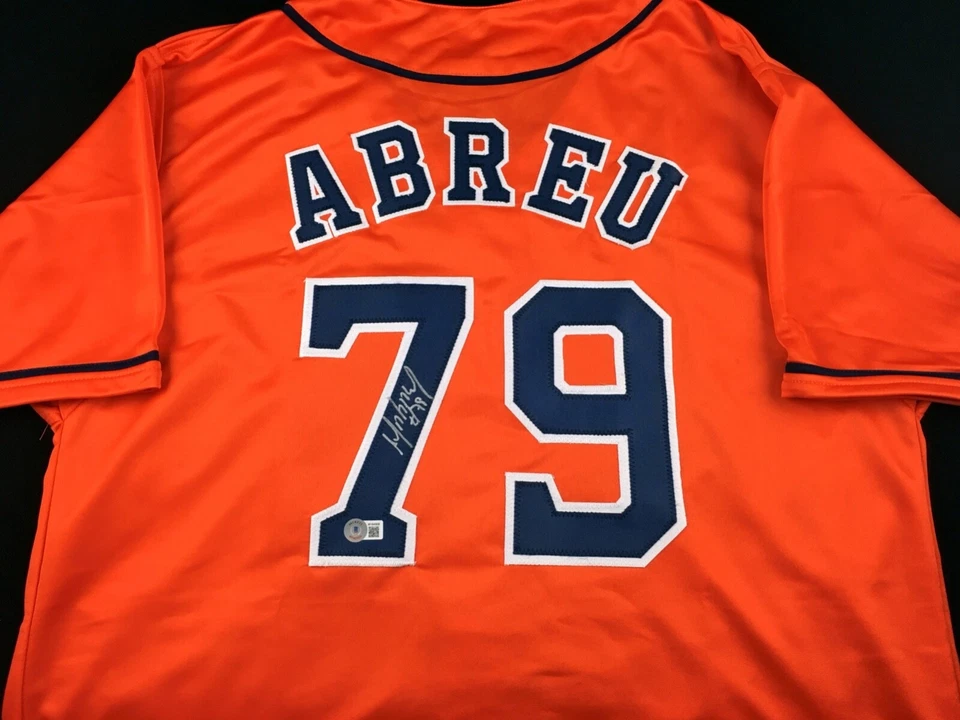 Jose Abreu Signed Autographed Orange Jersey Beckett COA Houston Astros Great - Image 1 of 2