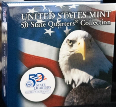 2000 New Hampshire NH  P 9th STATE QUARTER ROLL with Bookshelf Display - Image 1 of 2