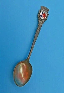 Vintage Sterling 800 Silver Disseldorf Enamel Souvenir Spoon - Picture 1 of 6