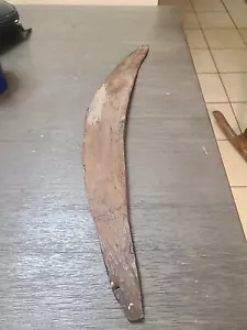 Old Antique Aboriginal Carved Boomerang stone worked - Picture 1 of 9